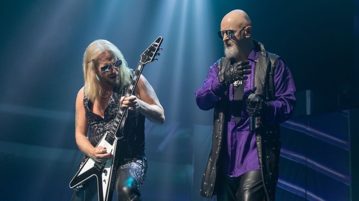 Rob Halford and Richie Faulkner of Judas Priest