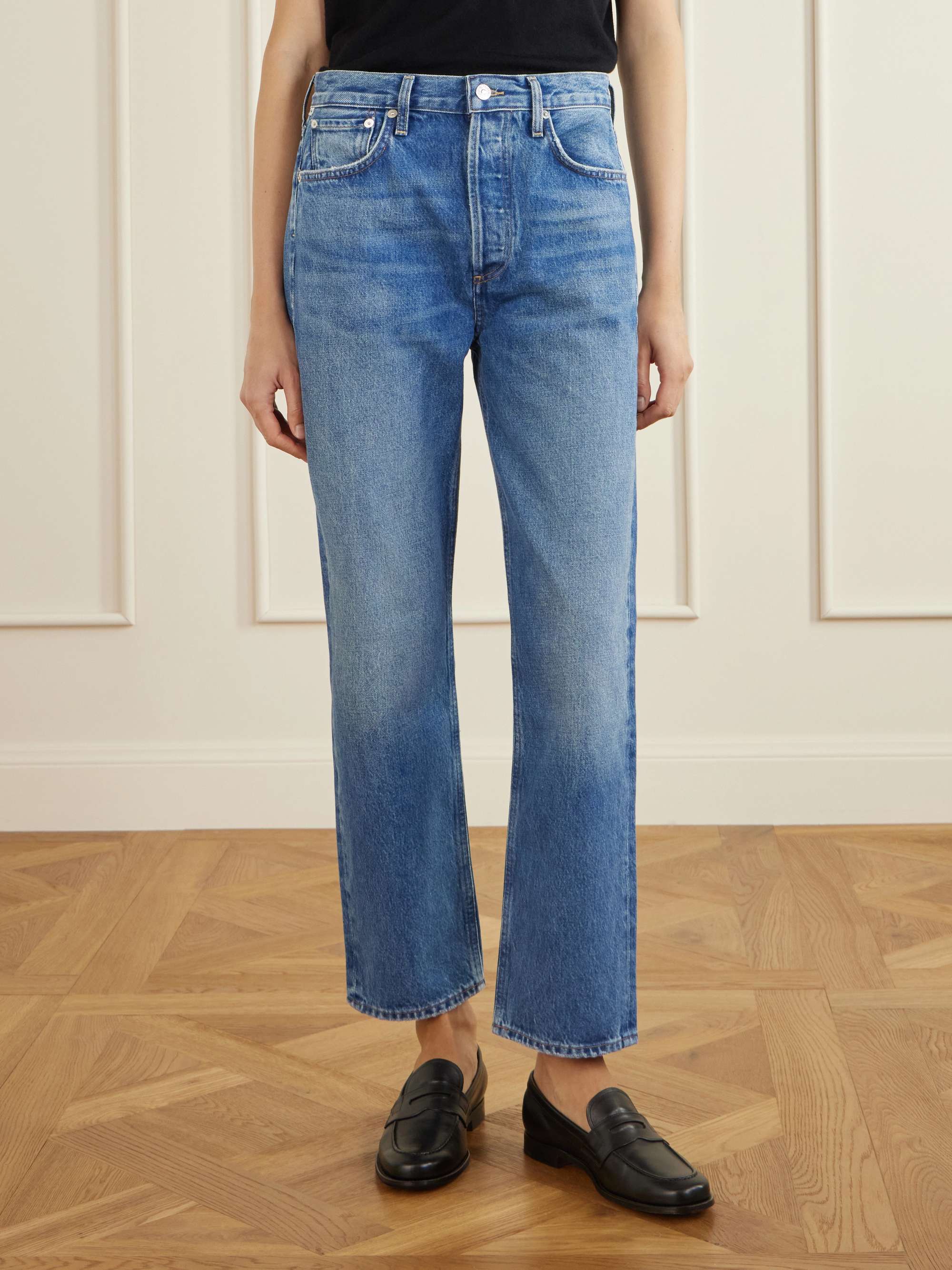 Blaine High-Rise Straight-Leg Jeans
