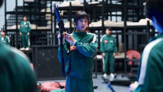 Park Sung-hoon as Cho Hyun-ju in "Squid Game" season 2 on Netflix