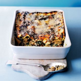 Wild mushroom and spinach lasagne recipe