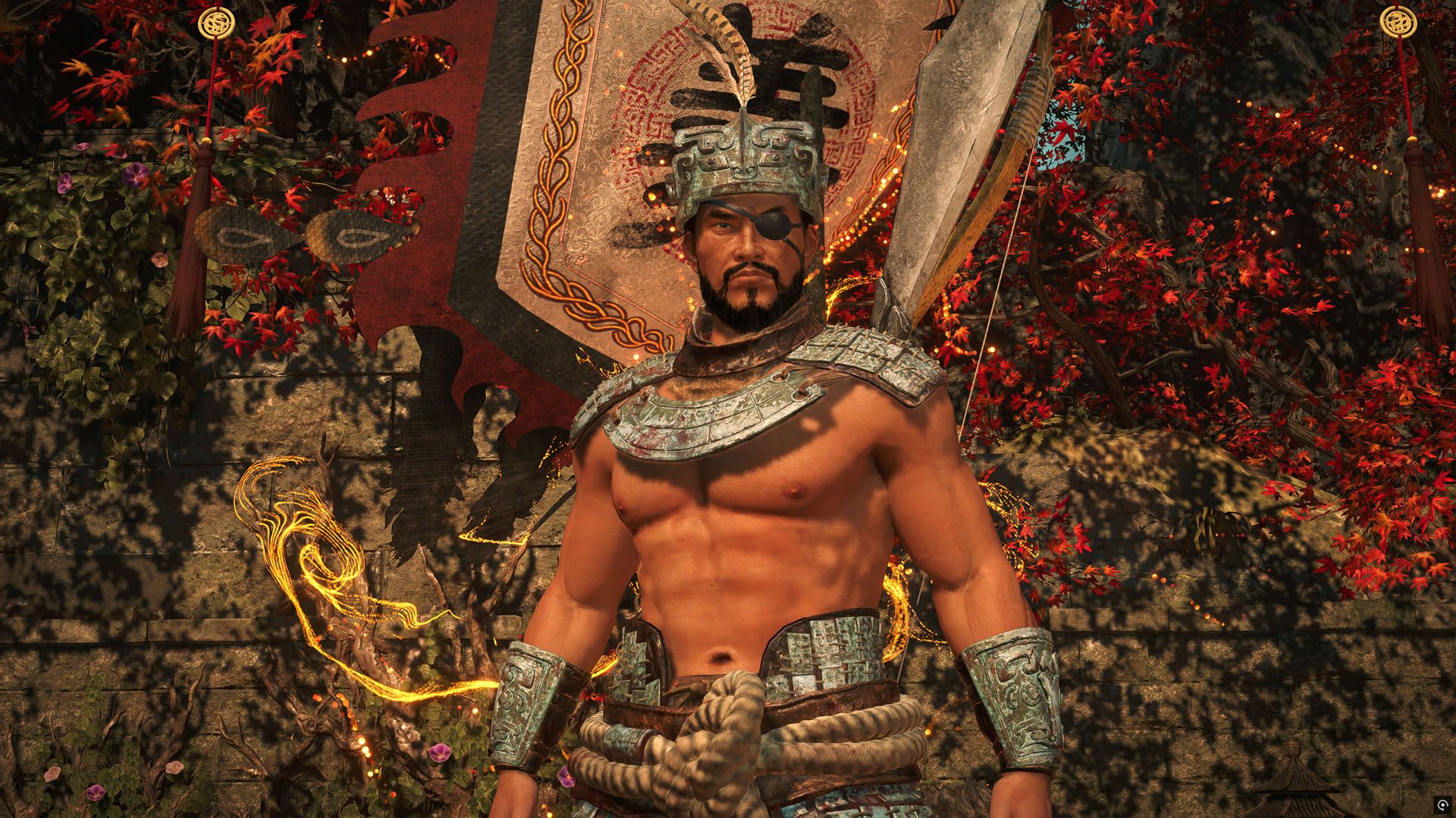 I'm taking off my shirt to go nunchuck mode in Team Ninja's unique blend of Sekiro and Dynasty Warriors