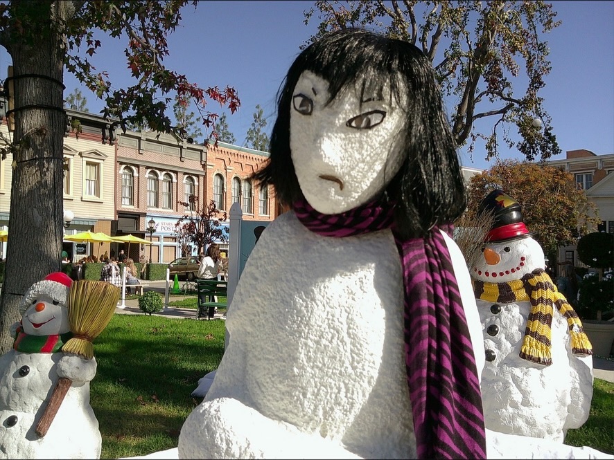 A picture of the Stars Hollow Town Square Kourtney Kardashian shared on Instagram.