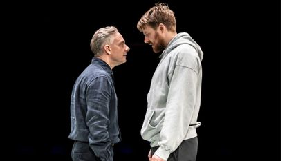 Martin Freeman and Jack Lowden face up in 'The Fifth Step'