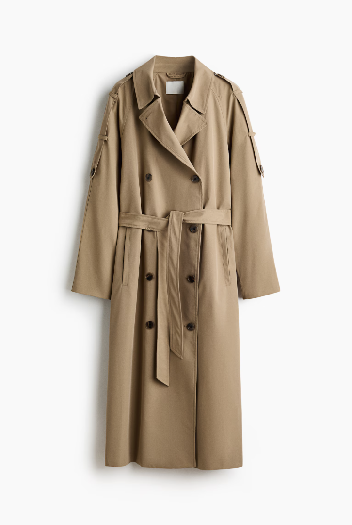 H&amp;amp;M, Double-Breasted Trench Coat