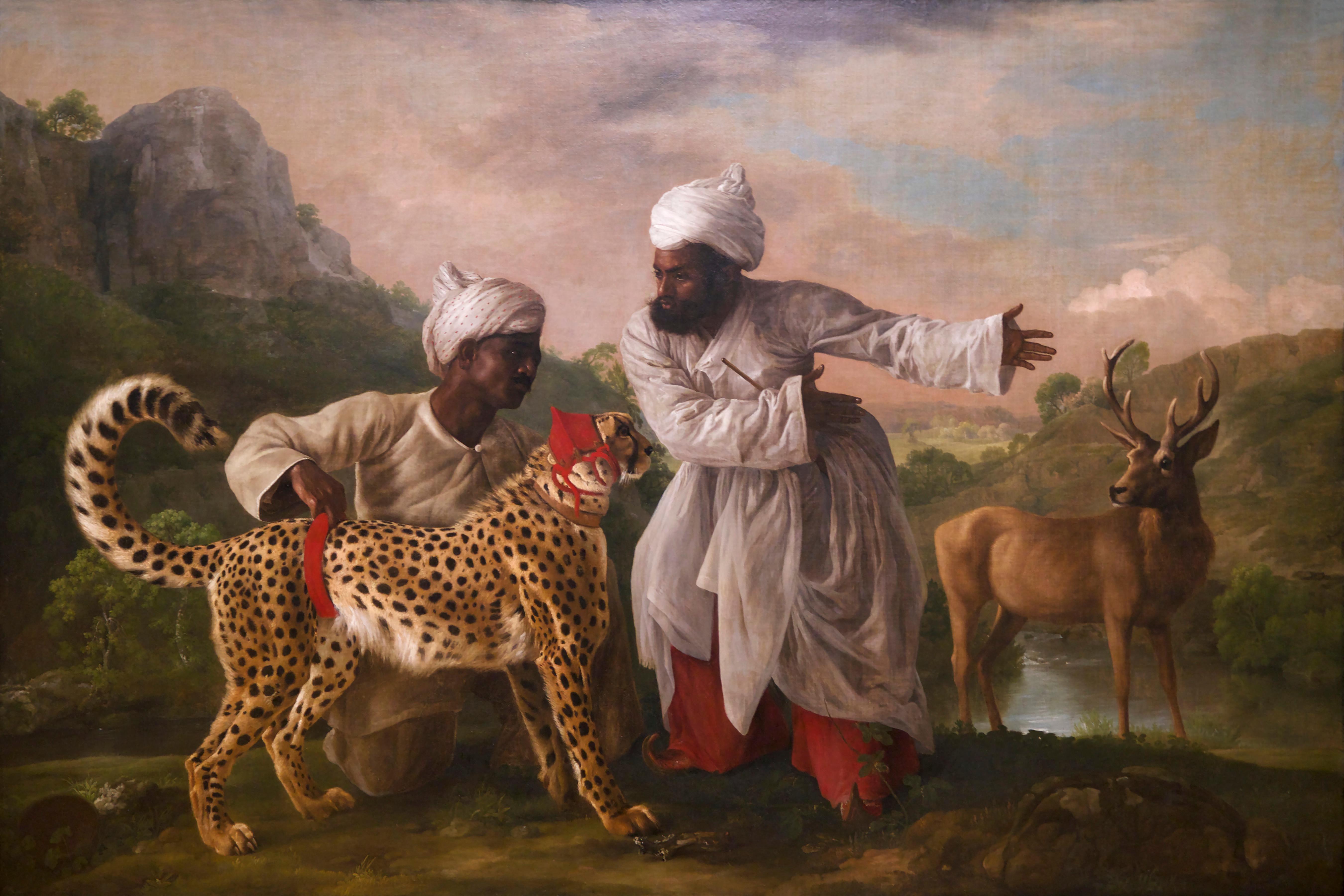 George Stubbs's 'Cheetah and Stag with Two Indians'