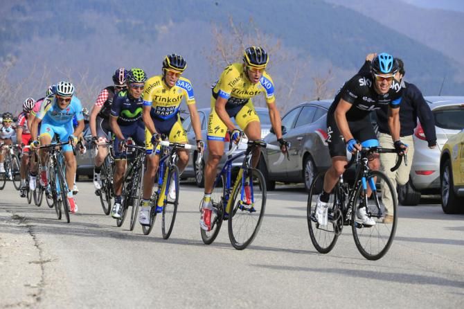 Richie Porte (Team Sky) on the front