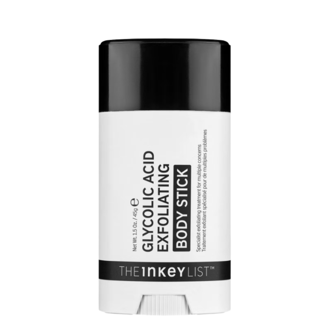 A product shot of the The Inkey List Glycolic Acid Exfolaiting Stick, on a white background