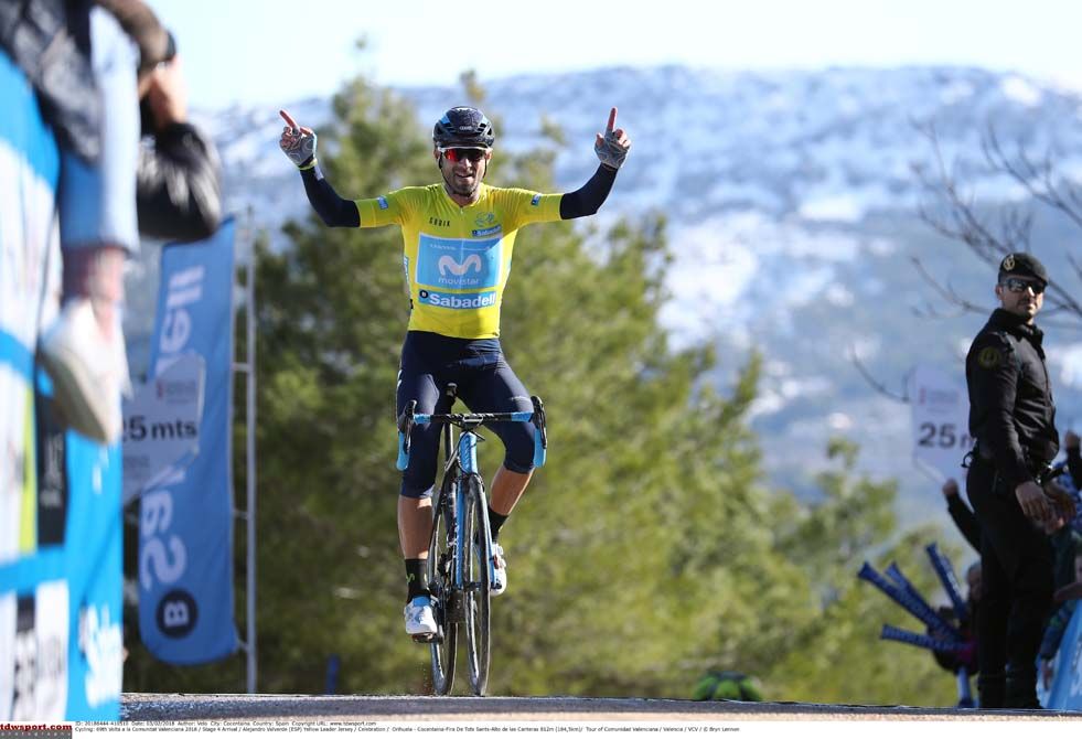 Alejandro Valverde (Movistar) wins the queen stage at the Volta a la Comunitat Valenciana