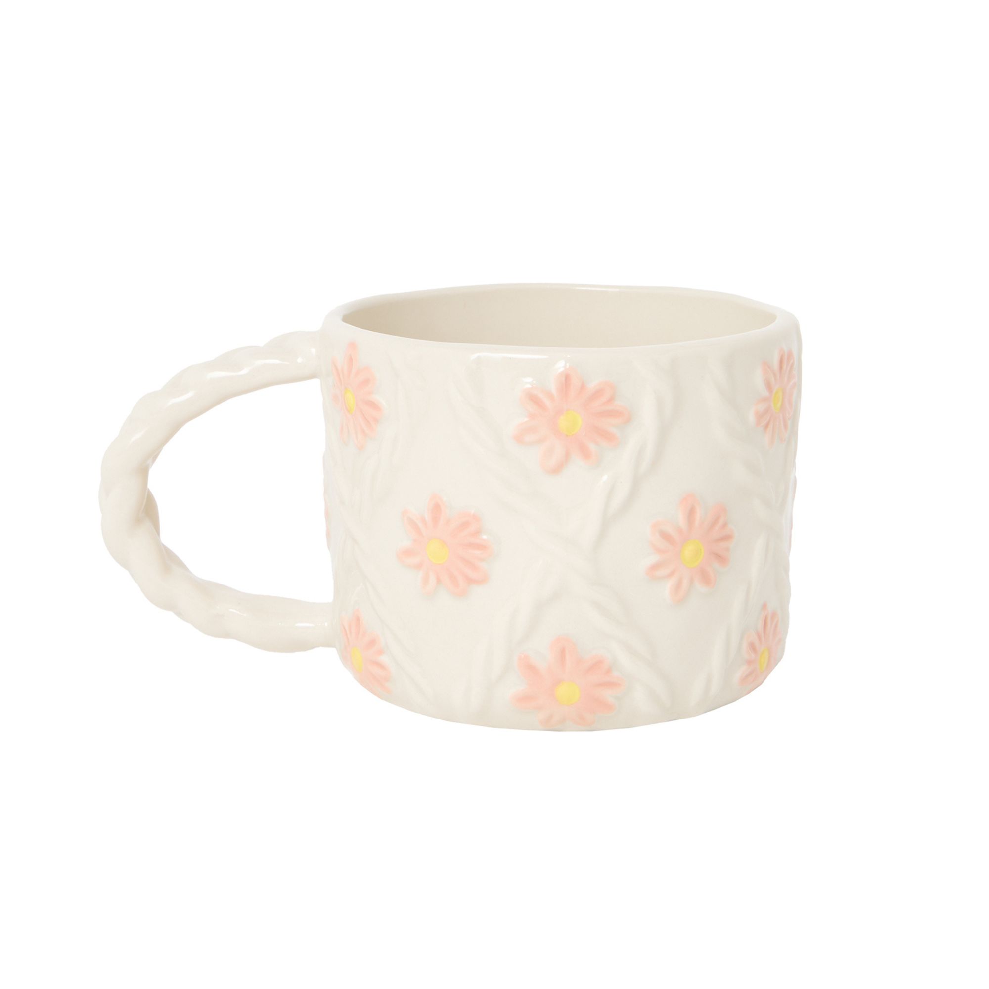 Knitted Flower Mug