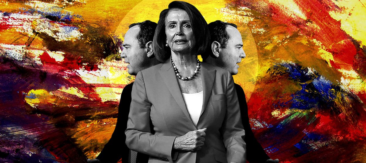 Nancy Pelosi and Adam Schiff.