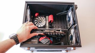 Remove the video card and other components from your PC