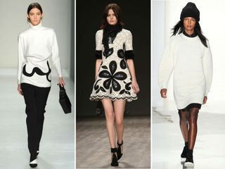 The monochrome trend dominates the runways at New York Fashion Week