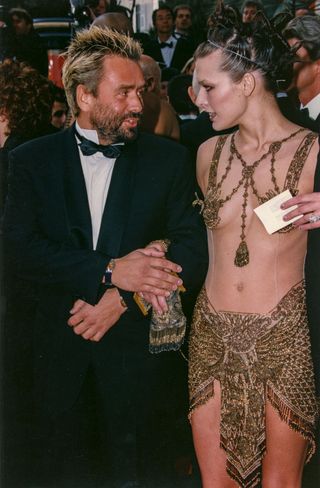Milla Jovovitc at the 1997 Cannes Film Festival.