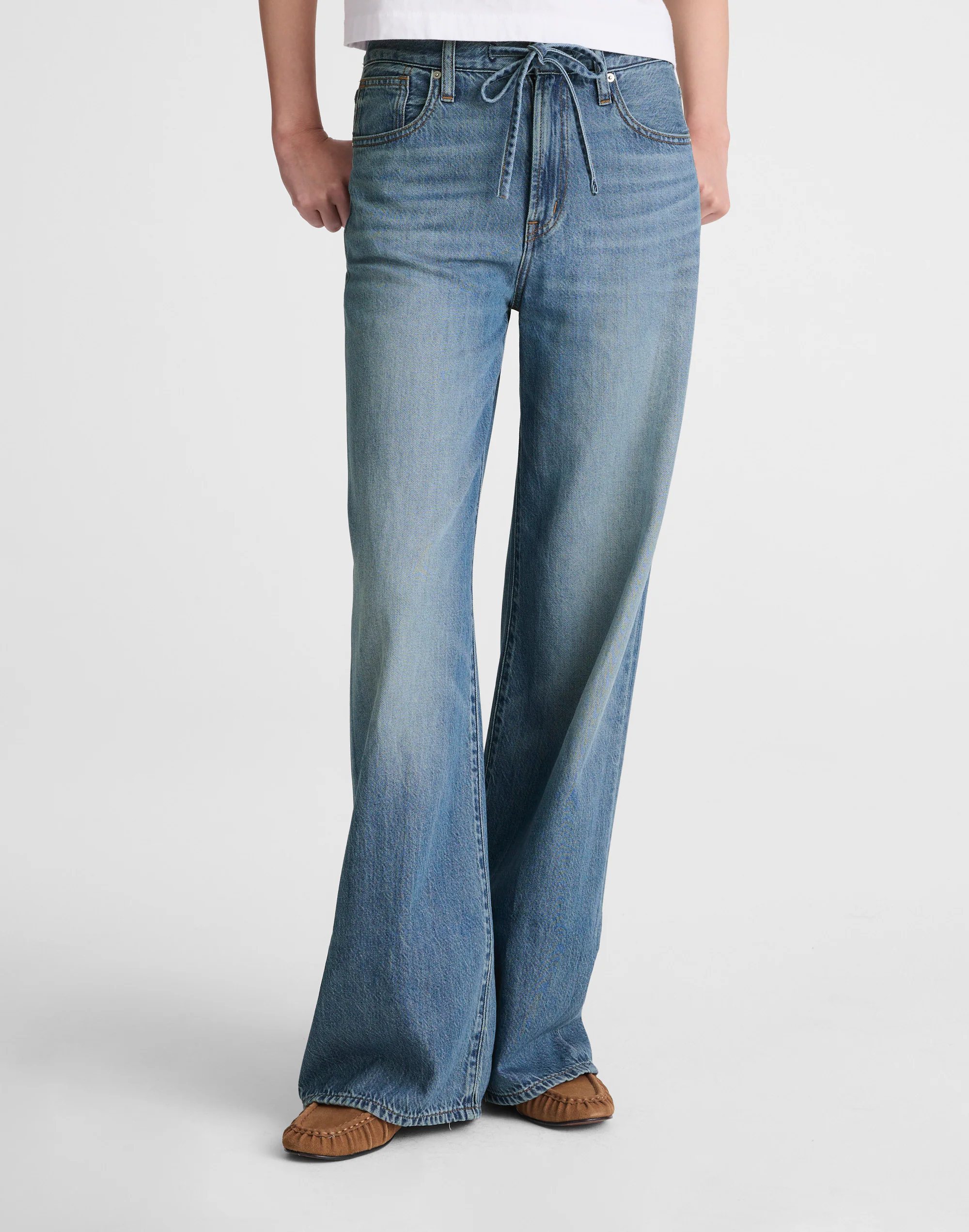 The Ultimate Wide-Leg Jean in Airy Denim