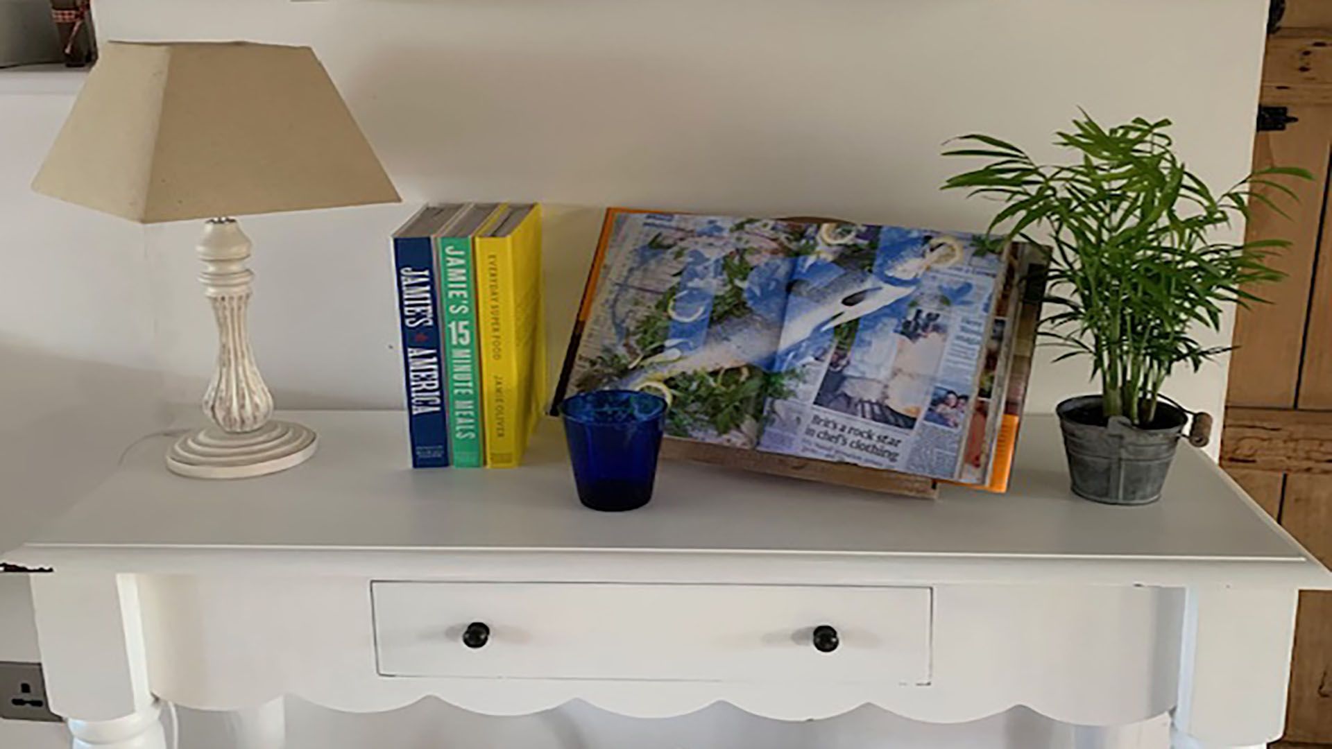 a decluttered bookcase