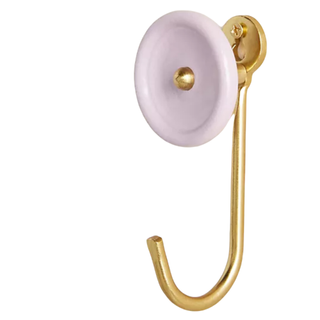 lavender and brass hook