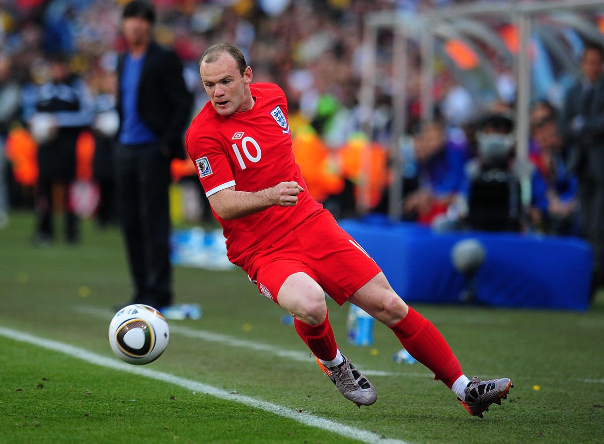 Wayne Rooney of England in action at the 2010 World Cup