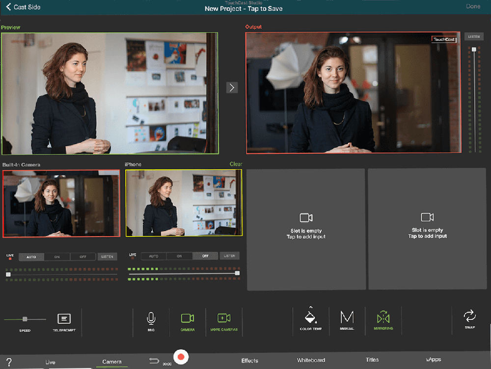 Screenshot: multiple camera views