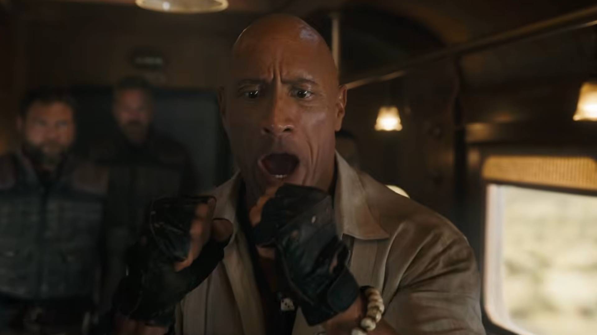 Dwayne Johnson in the Jumanji: Open World trailer