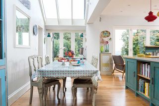 bright dining space
