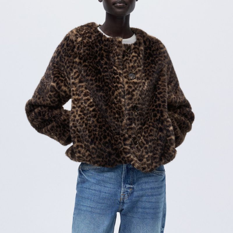 H&amp;amp;M, Leopard Print Jacket 