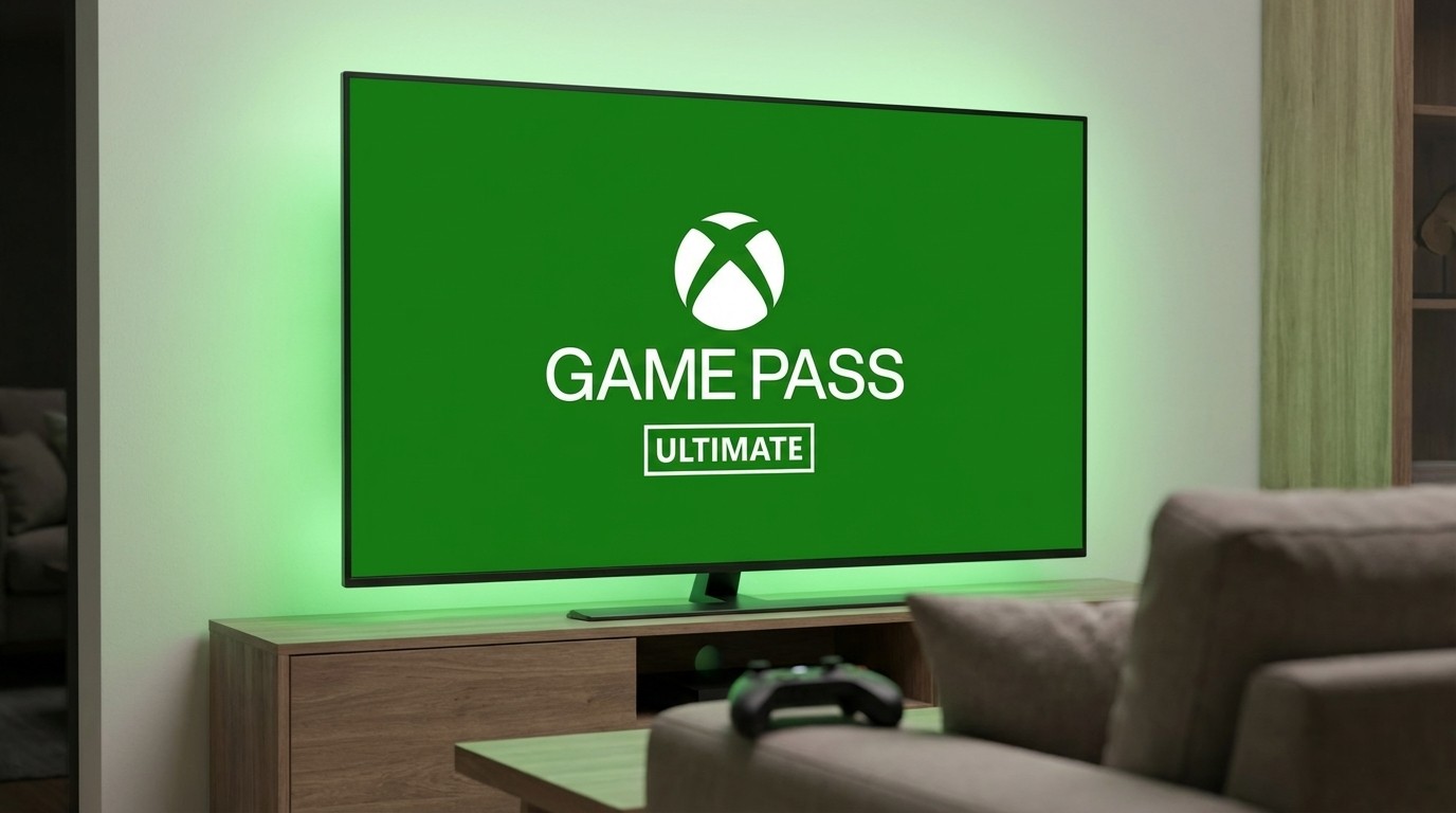 AI generated screenshot of Xbox Game Pass Ultimate visualized