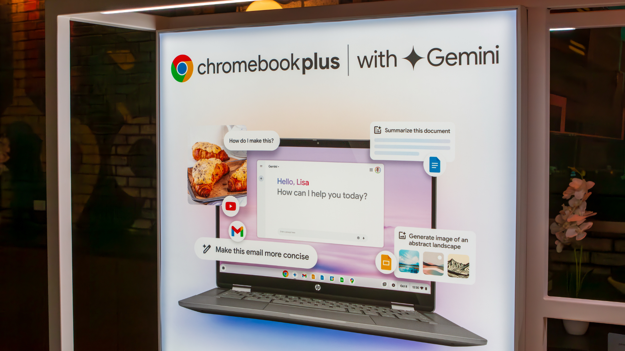 Chromebook Plus with Gemini poster