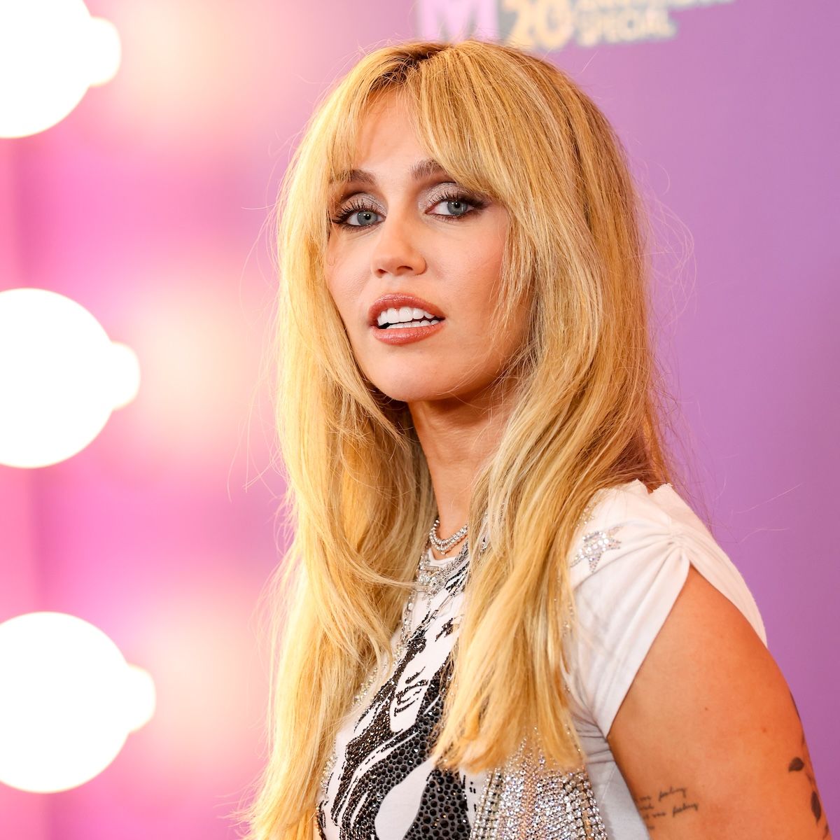 Miley Cyrus at the Hannah Montana 20th Anniversary Special premiere