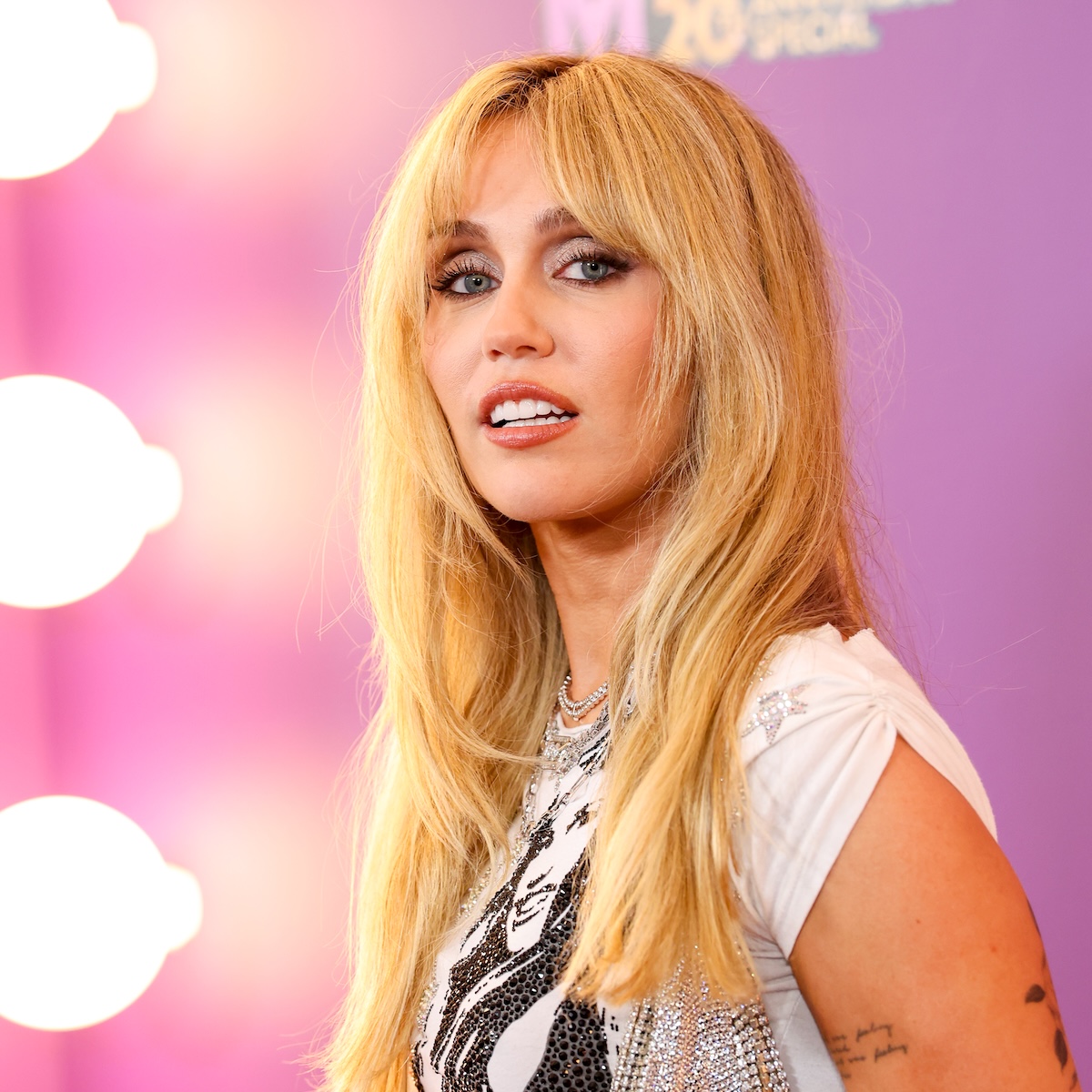 Miley Cyrus at the Hannah Montana 20th Anniversary Special premiere