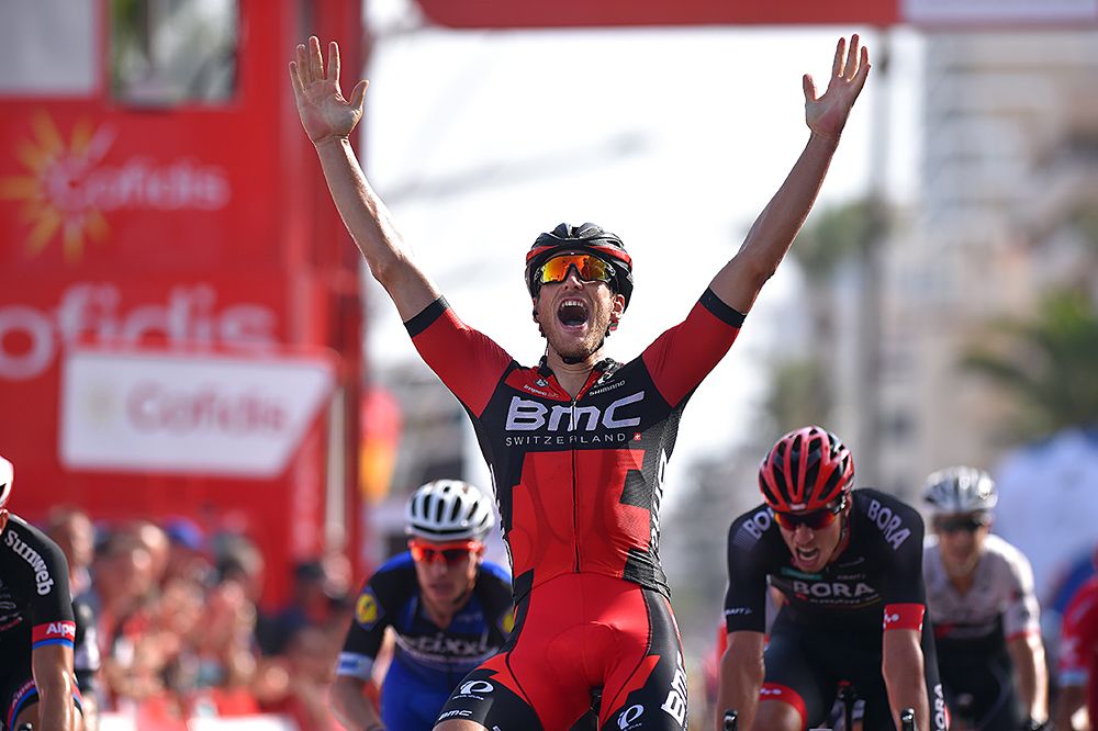 Jempy Drucker (BMC) wins Vuelta a Espana stage 16