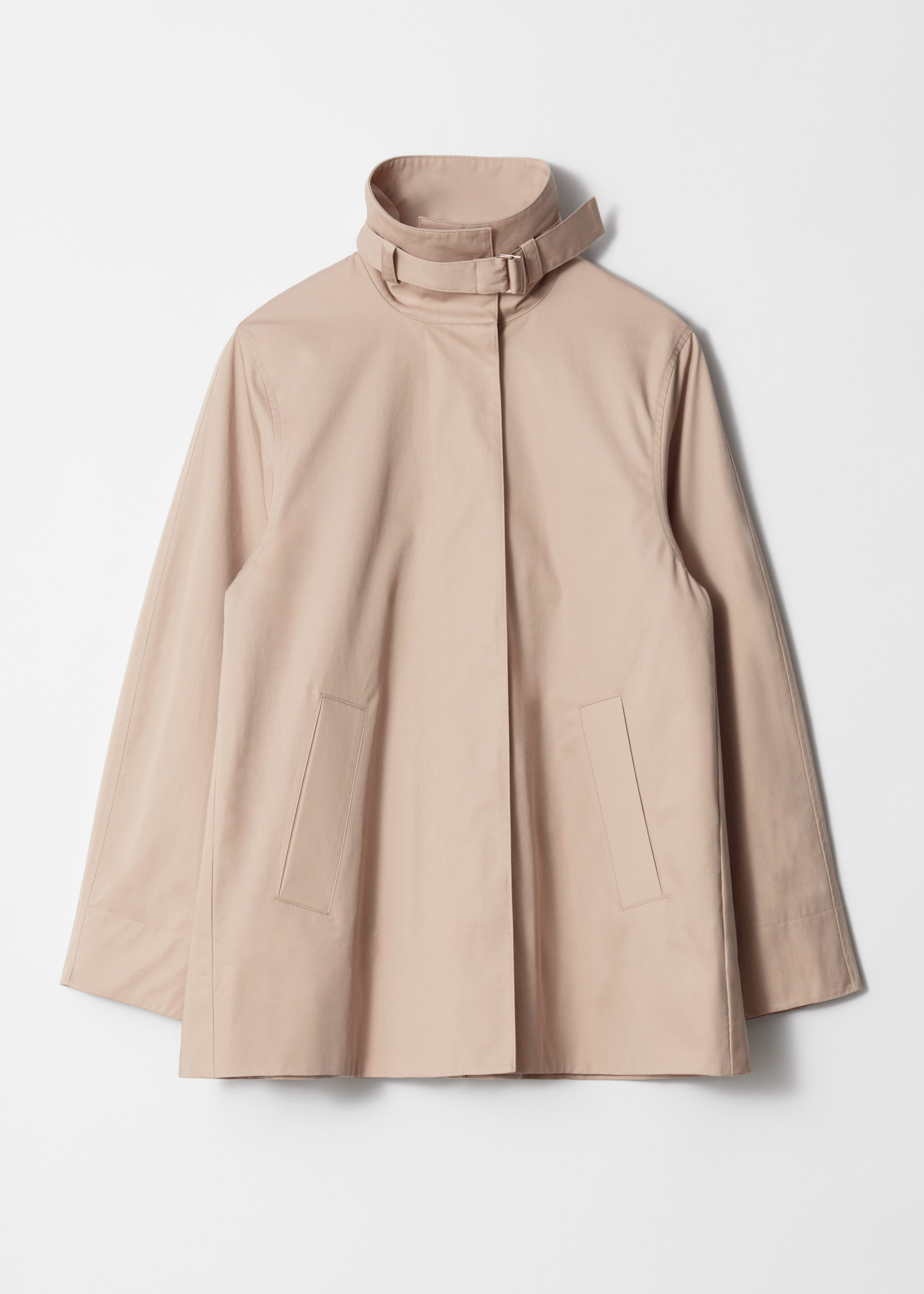 A-Line Funnel-Neck Jacket