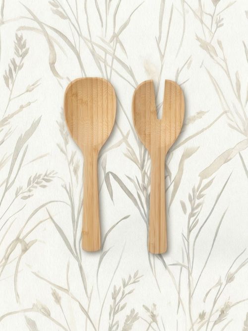 Soluppg&aring;ng 2-Piece Salad Serving Set - Bamboo