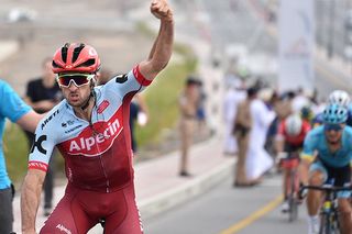 Nathan Haas wins stage two of the 2018 Tour of Oman