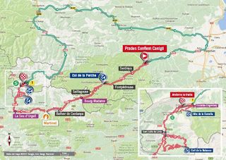 Vuelta a Espana 2017 stage 3 map