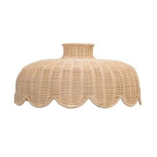 Wayfair scalloped rattan lampshade