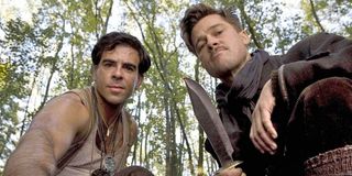 Eli Roth and Brad Pitt in Inglourious Basterds