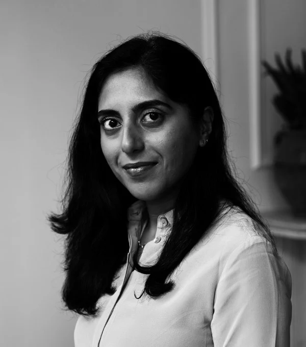 Sabah Ashiq headshot black and white
