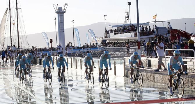Astana heads out for their winning effort