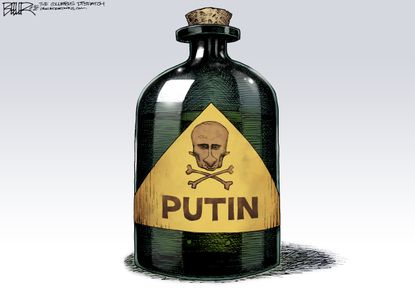 Political cartoon World Putin Britain spy poisoning