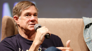 SAN MIGUEL DE ALLENDE, MEXICO - JULY 21: American film director Gus Van Sant speaks during a master conference as part of the Guanajuato International Film Festival 2019 at Angela Peralta theater on July 21, 2019 in San Miguel de Allende, Mexico. (Photo by Leopoldo Smith Murillo/Getty Images)