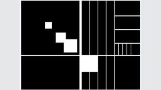 black and white squares on a grid