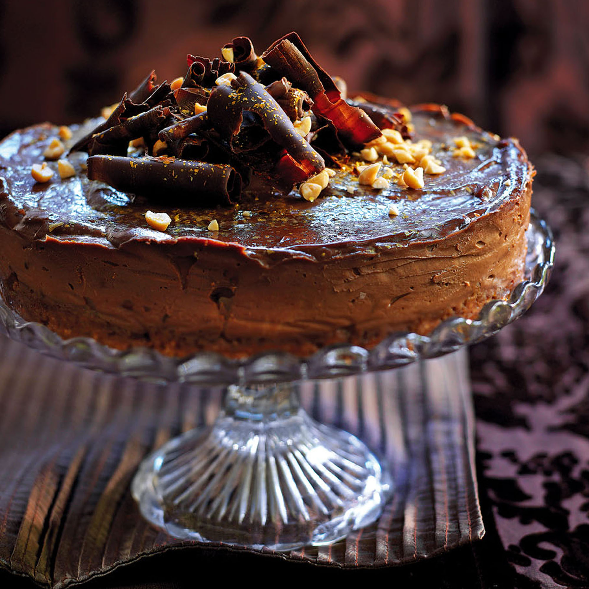 Chocolate and Salted Peanut Cheesecake