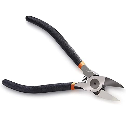 Boenfu Precision Wire Cutter, 6 Inch Wire Flush Cutters Ultra Sharp Side Cutter Clippers With Longer Flush Cutting Edge, Ideal Wire Snips for Crafting