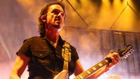 Joe Duplantier of Gojira performing live in 2024