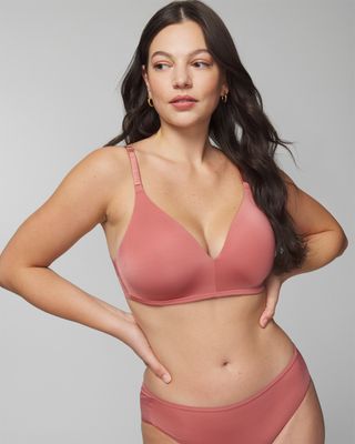 Soma Lightest Lift Smooth Perfect Coverage Bra, Pink