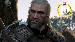 Geralt of Rivia in The Witcher 3.