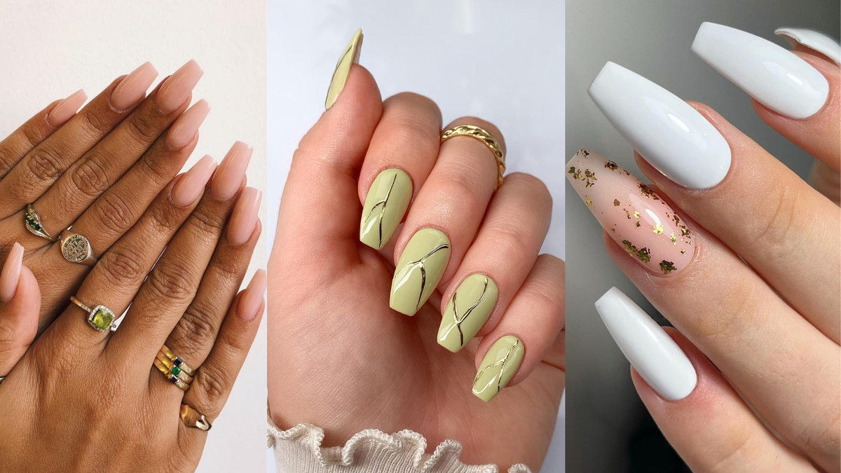Designs and Colors Celebrity Manicurists *Especially* Love on Coffin-Shaped Nails