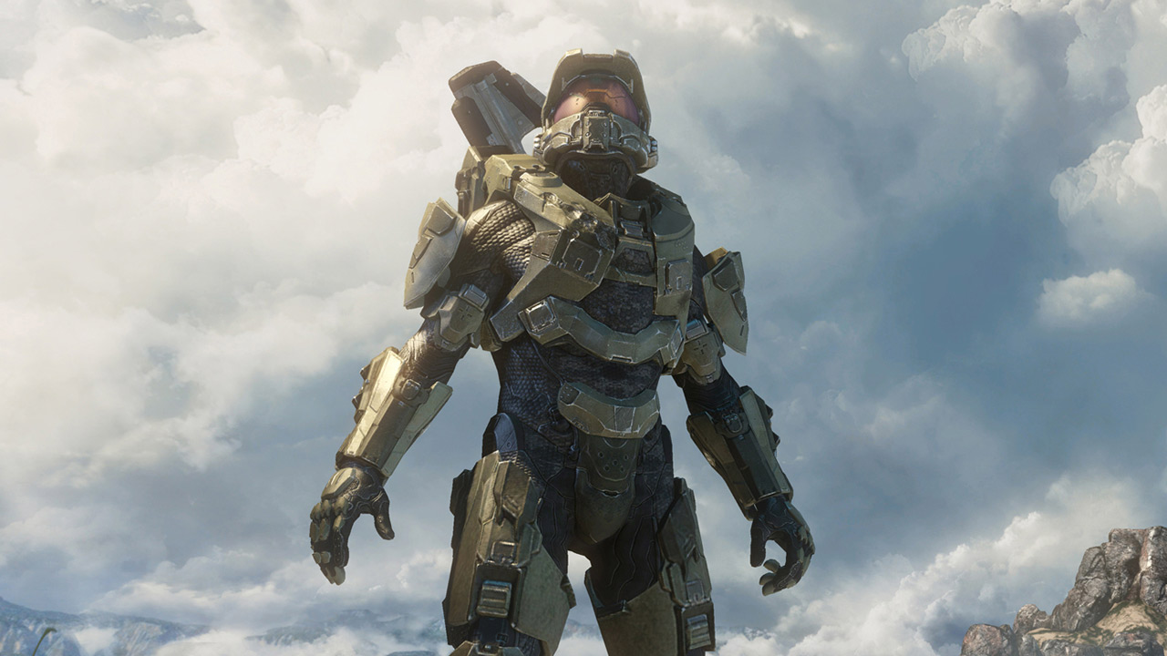 Master Chief looking into the sky