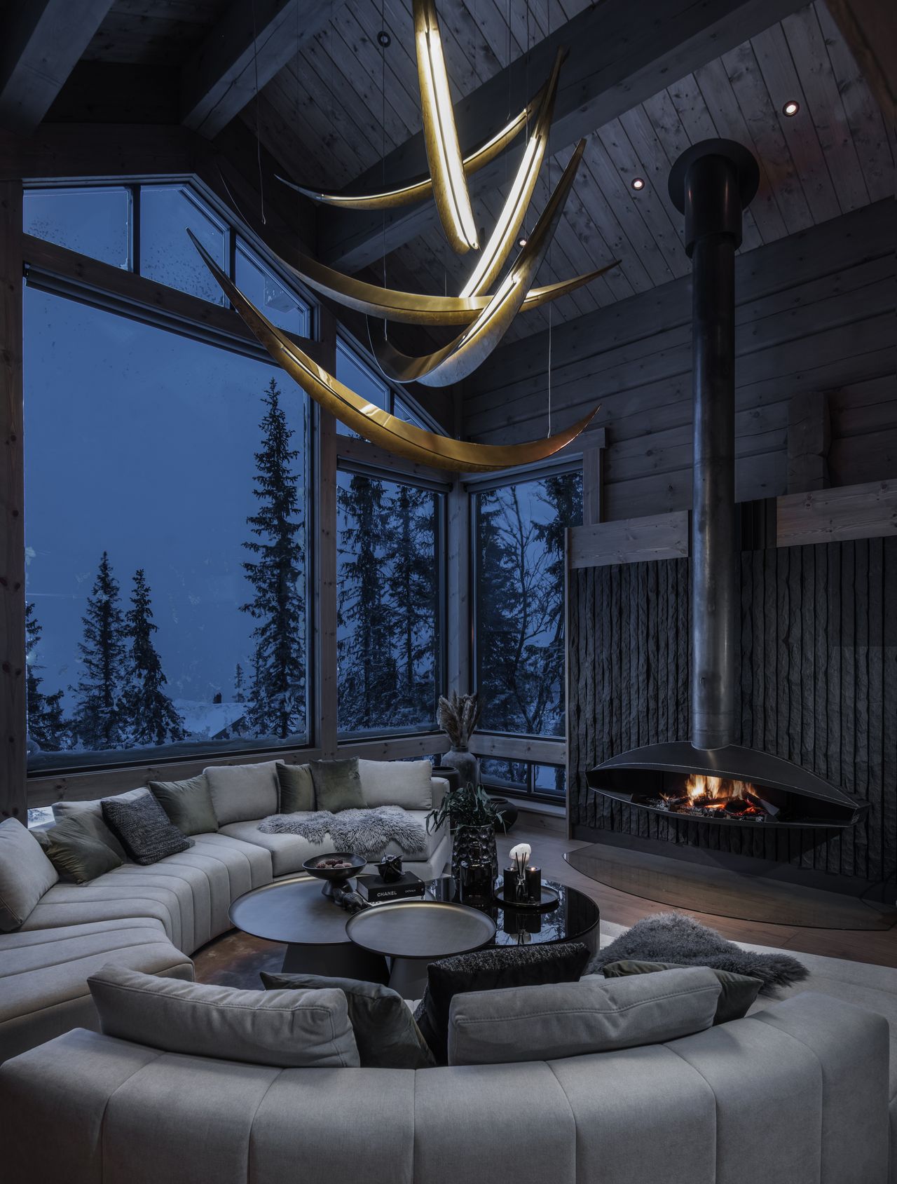 Interiors of a beautiful cabin in Geilo