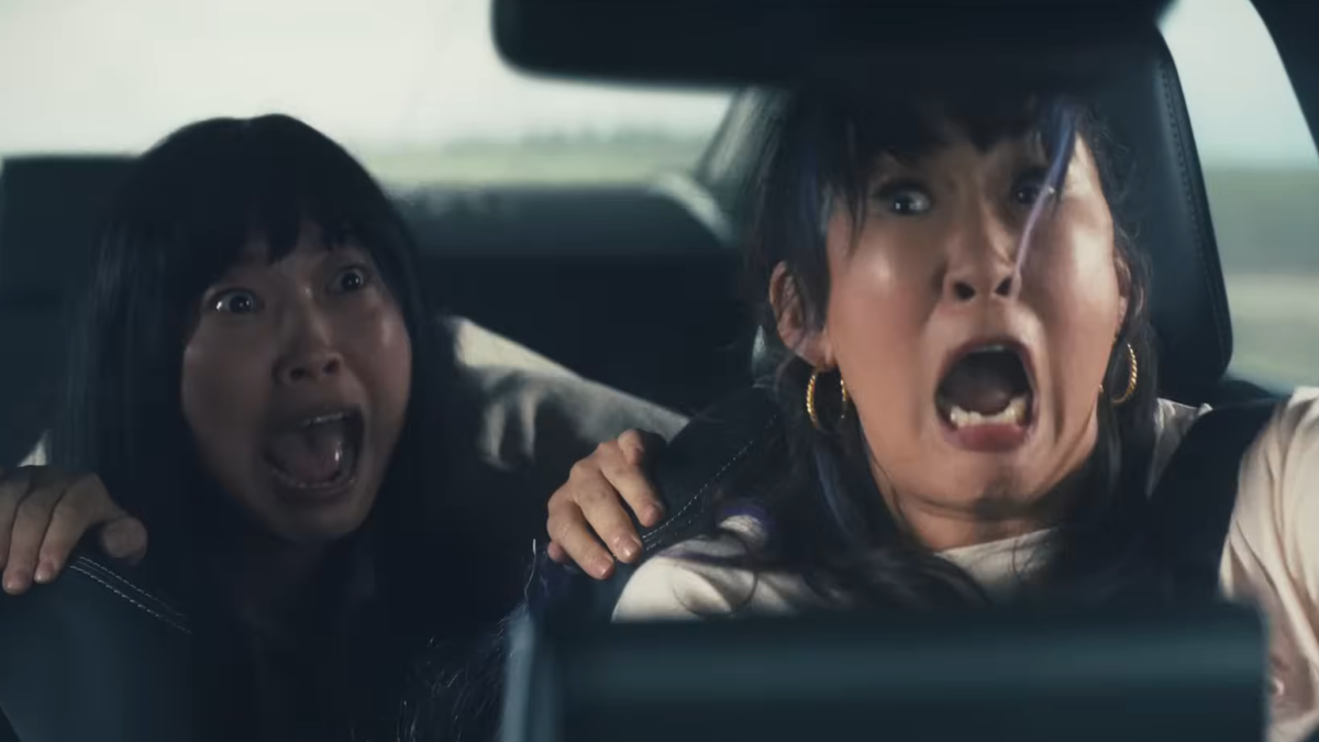 Sandra Oh and Awkwafina in Quiz Lady.